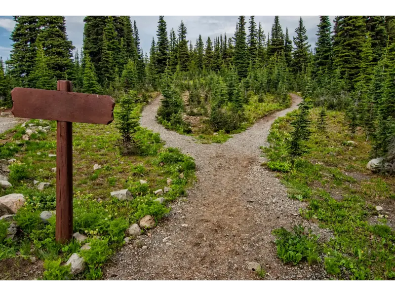 Image montrant la possibilité d'un double chemin