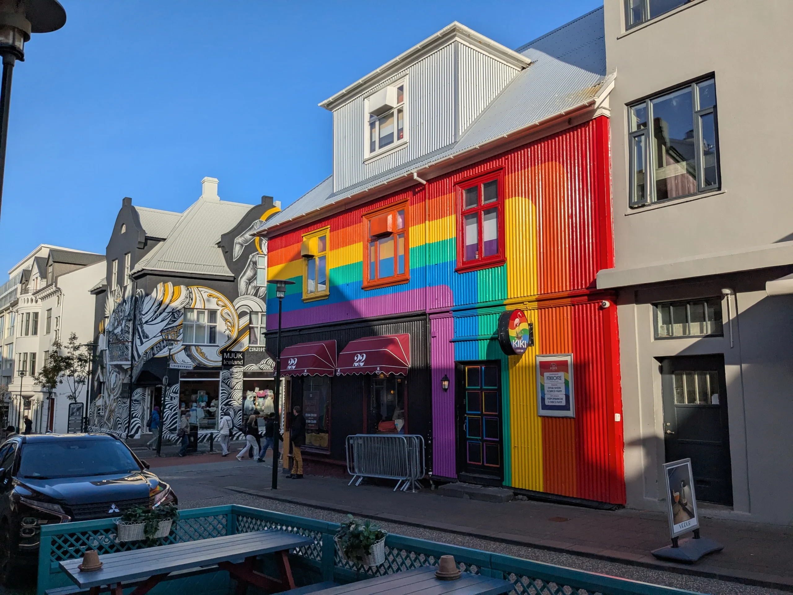 Street art coloré à Reykjavik
